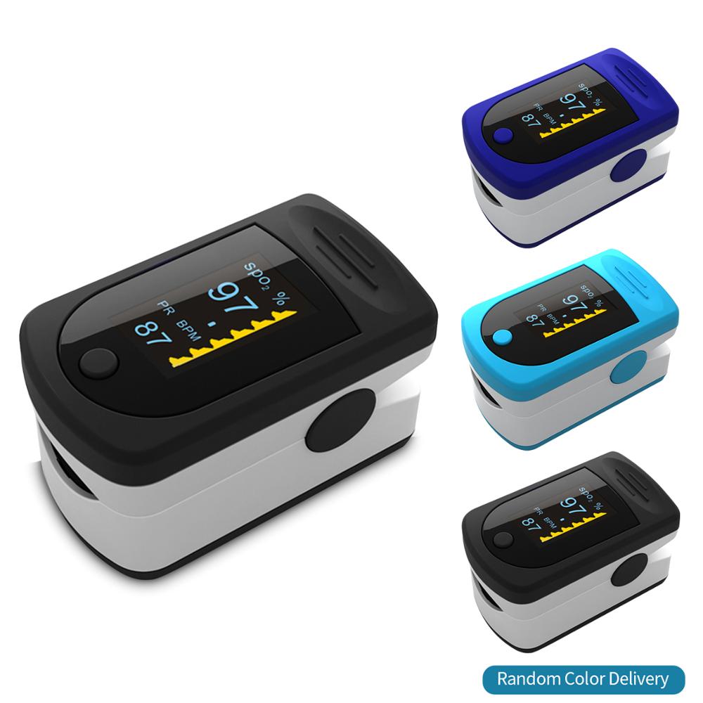 Portable Finger Pulse Oximeter Digital Fingertip Pulse Oximeter OLED Display Blood Oxygen Sensor SpO2 & PR Monitor Measurement: MD1365