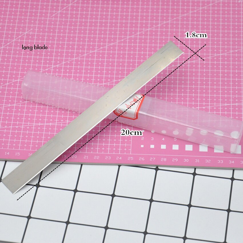 Fleksibelt knivblad af polymer ler med opbevaringsboks , 10cm / 20cm lang, skarp knivskærer til diy håndlavet ler keramik