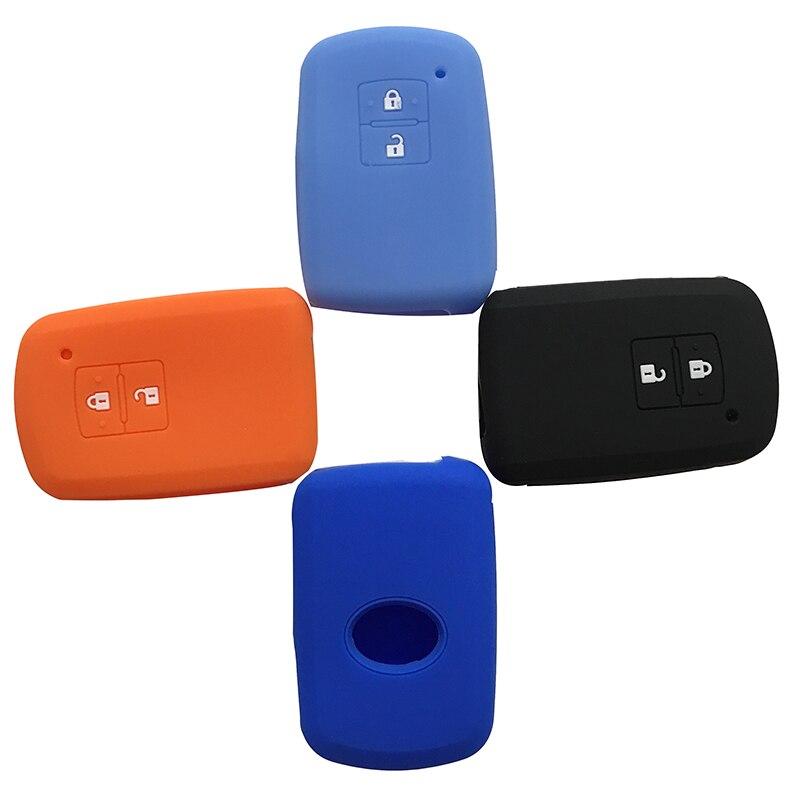 Auto afstandsbediening sleutel verso yaris avalon siliconen camry sleutelhanger behuizing 2 knoppen rav 4 voor toyota auris camry rav 4 avalon verso sleutelhanger