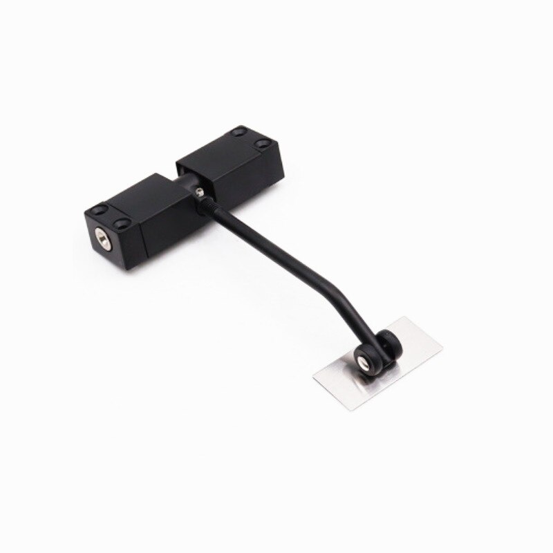 1PC Adjustable Surface Self Closing Automatic Door Closer Stainless Steel Door Closer for Home Office door 30kg: black