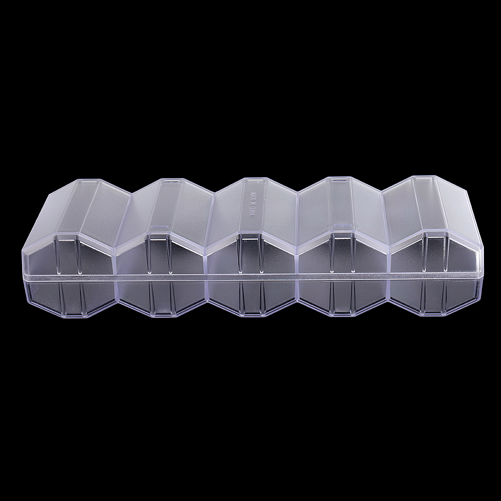 Bandeja portátil para fichas de póker, contenedor transparente con tapa para fiestas, juegos de Casino, 24x8x5cm, 100 unidades