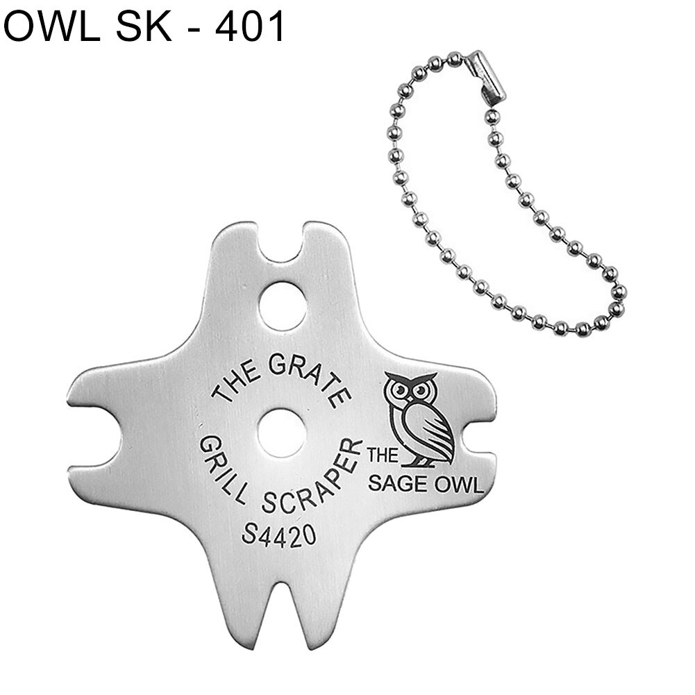 Portable Metal BBQ Grills Grate Cleaner Cleaning Barbecue Scraper Scrubber Tool Barbeque Bbq Tools Cooking Brush: 1