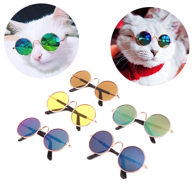 Kleine huisdieren kat hond zonnebril uv-bescherming brillen foto's rekwisieten cool