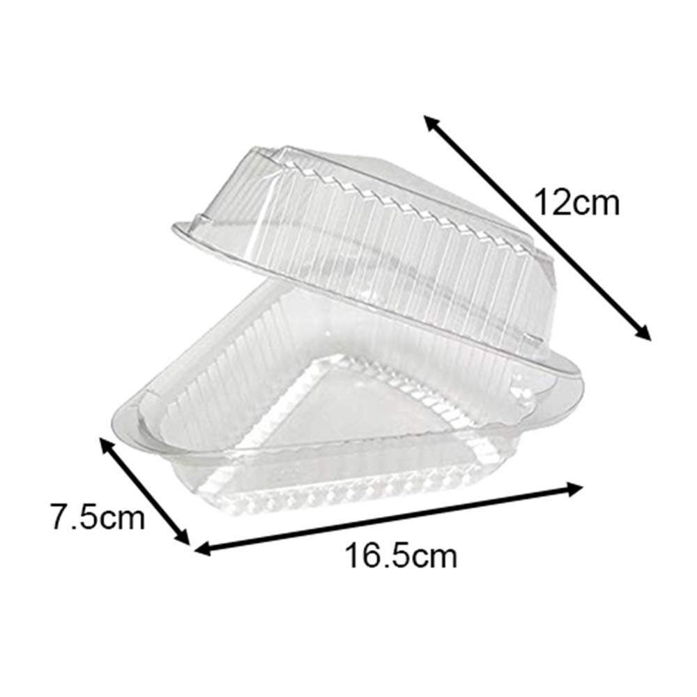 100pcs Disposable Sturdy Plastic Hinged Loaf Containers Durable Hoagie Sandwich Container for Salad Sandwiches Hamburger Cake