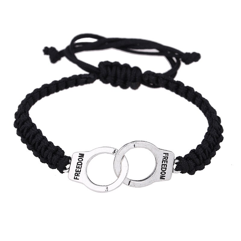 2Pcs/set Friendship Rope Braided Distance Couple Magnetic Bracelet Kit Lover Jewelry: C1