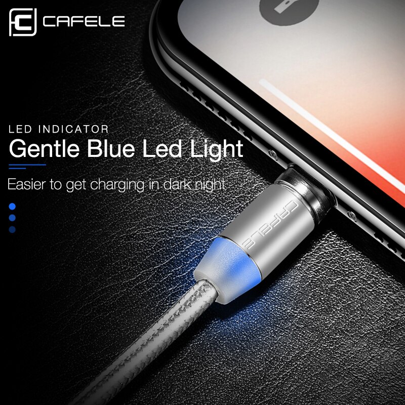 Cafele USB Cable for iPhone / Micro USB / Type C Magnetic LED Lighting USB Cable for iPhone XS Xiaomi Pocophone F1