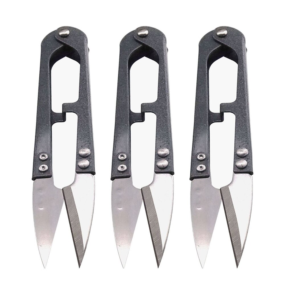 3Pcs/Lot Cutting Sewing Scissors shears Cross Stitch Embroidery Tailor's scissors fabric Supplies Tailoring Dressmaking Crafting: Black