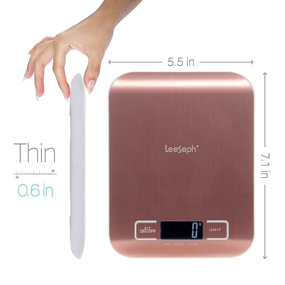 Digital Food Kitchen Scale, Multifunction Scale Measures in Grams and Ounces, for Baking and Cooking