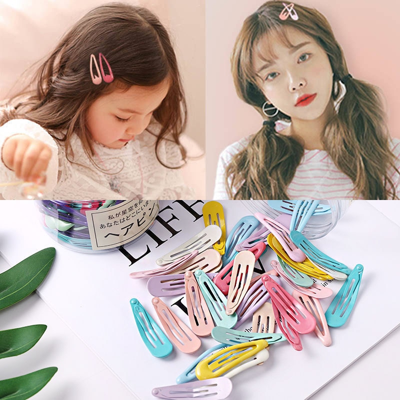 Horquilla para niñas de 10 a 40 Uds., horquillas sencillas y coloridas, pasadores de Clip para el pelo para niños, accesorios de para niños