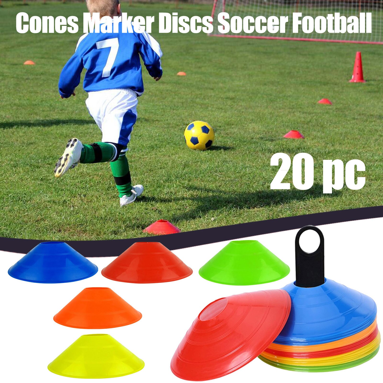 25# Soft Pe Disc Cones Agility Soccer Cones For Training Sign Football Kids Outdoor Sports Accessories Field Cone Markers: M