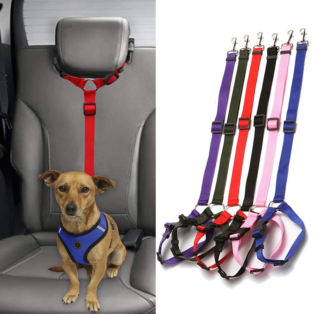 Verstelbare Autostoel Hondenriem Riem Universele Praktische Kat Honden Safety Harness Leash Puppy Reizen Clip Strap Leidt Huisdier Producten