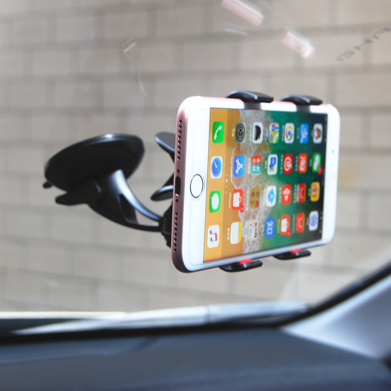 360 Rotatable Stand Mount Phone Holder Flexible Tube Car Phone Holder Car Mount Mobile Phone Holder For Smartphone 3.5-6 inch