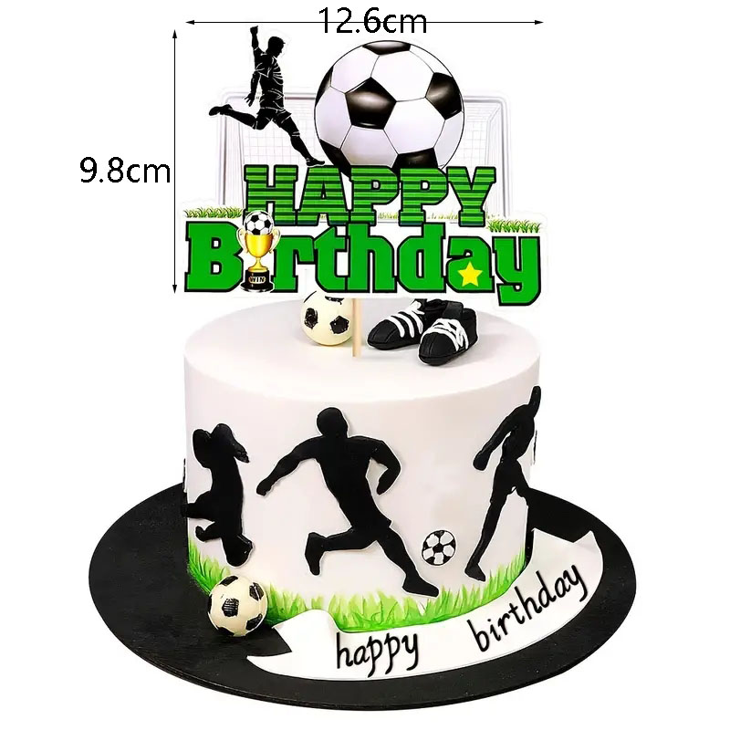 Voetbal Verjaardag Wegwerpservies Voetbal Papieren Borden Kopjes Servetten Tafelkleed Banner Sport Voetbal Thema Feestdecoratie