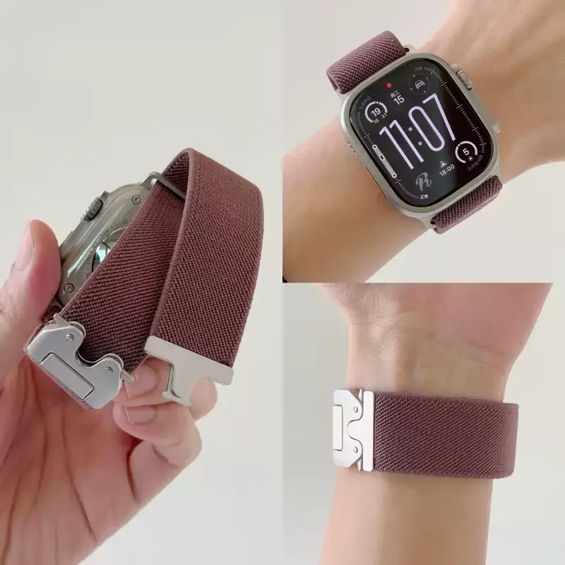 Parachute Bandjes Voor Apple Horloge ultra 2 Band 49mm 45mm 46mm 44mm 42mm 40mm 41mm correa Armband IWatch Serie 10 9 8 7 6 3 SE