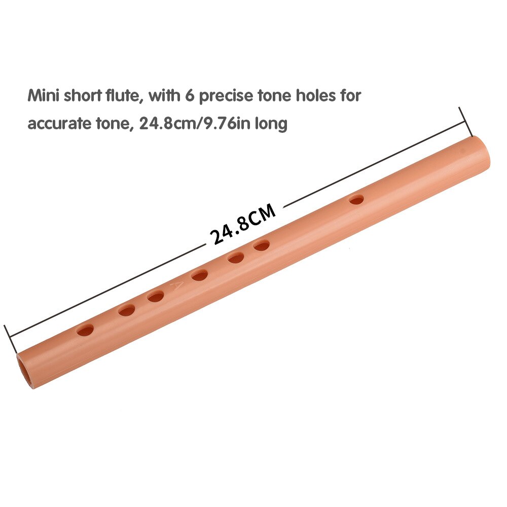 Flauta corta de 6 agujeros Dizi, flauta de resina, llave de clarinete, instrumento Musical chino tradicional con membrana de flauta, bolsa de transporte