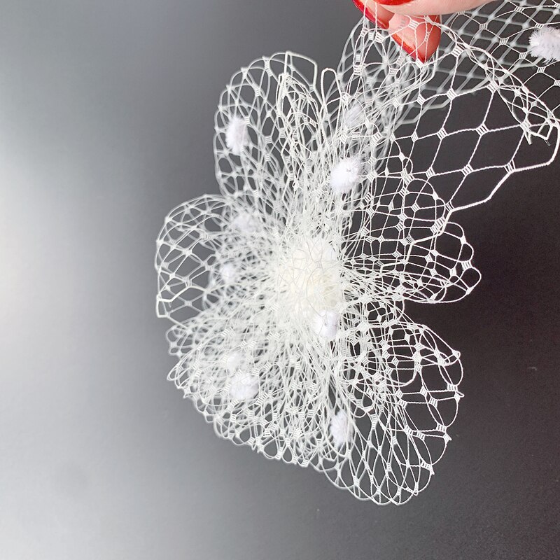 Neue Weiß Elfenbein Braut Netz Vogelkäfig Schleier charmant Hochzeit Schleier Hüte Fascinator Gesicht Schleier mit Kamm