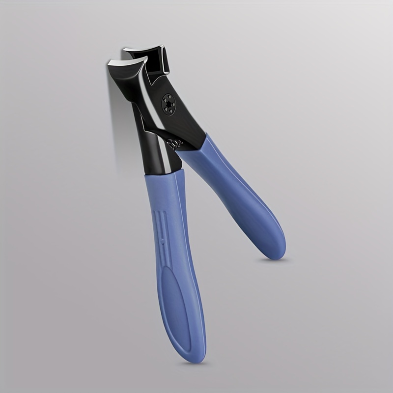 Coupe-ongles à ouverture en acier inoxydable, coupe-ongles gris, ongles épais pour personnes âgées, coupe-ongles domestique individuel, Durable: WHITE