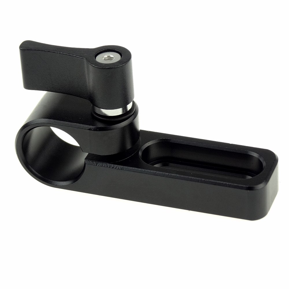 Magicrig Enkel Gat 15Mm Rail Klem Mount Staaf Klem Op Dslr Camera Handvat/Kooi/Plaat Voor Staaf extension Dslr Camera Rig-Y201: Black
