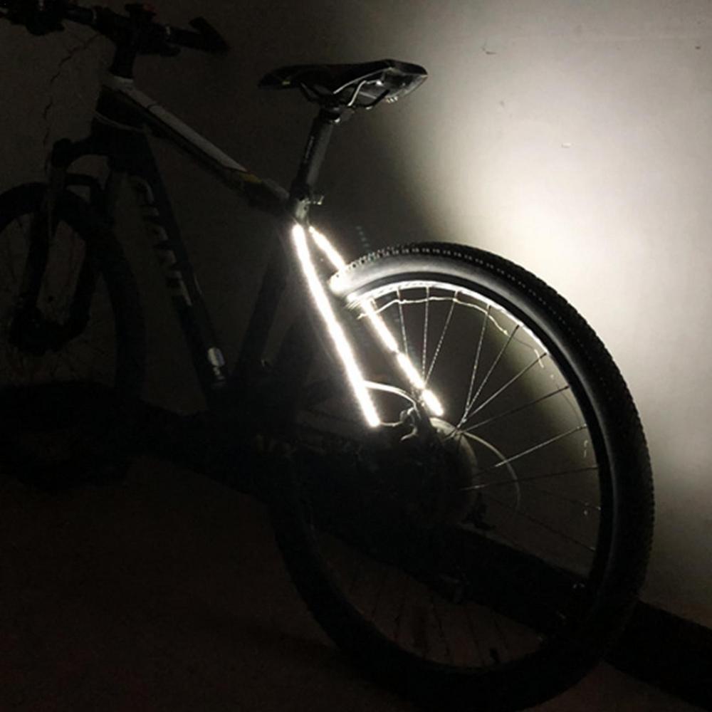 Luz LED decorativa para bicicleta, marco de bicicleta, cuerda, luz alimentada por batería, a prueba de polvo, impermeable, luz de advertencia trasera para conducción nocturna: Blanco