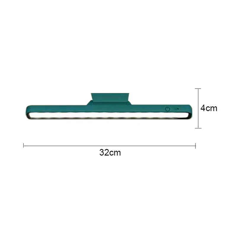 Luz LED para espejo de maquillaje, recargable por USB, 9W, atenuación continua, lámpara de tocador, colgante magnético, lámparas de mesa de lectura nocturna para dormitorio: Color blanco cálido