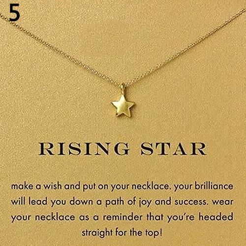 Vrouwen houden van hart ster olifant hanger choker bedel sieraden ketting: 5