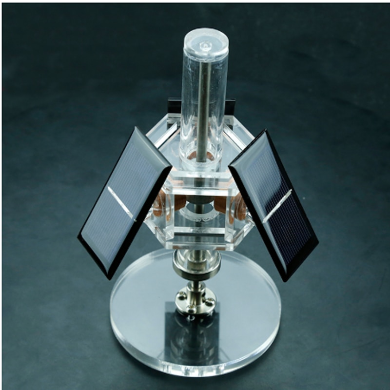 Magnetische Levitatie Solar Motor Driezijdige Verticale Borstelloze Motor Diy Onderwijs Model/Creatieve