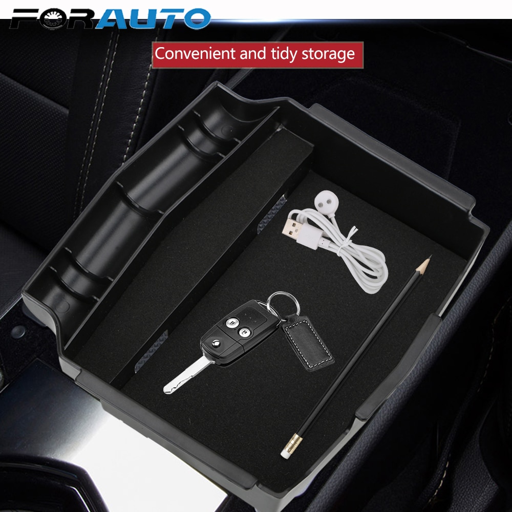 Universele opbergbox voor in de auto, opbergen en opruimen, plastic centrale opbergbox voor de auto, auto-organizer voor honda crv