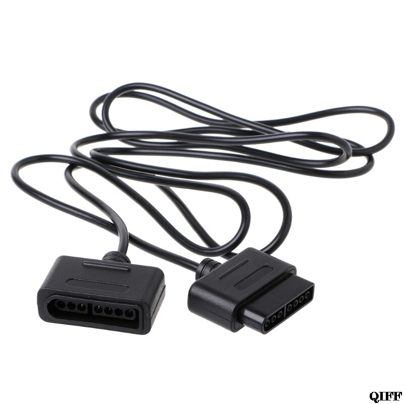 &amp 1.8m 5.91ft förlängningskabel sladd för nintendo snes controller retro-duo fc twin 28 apr