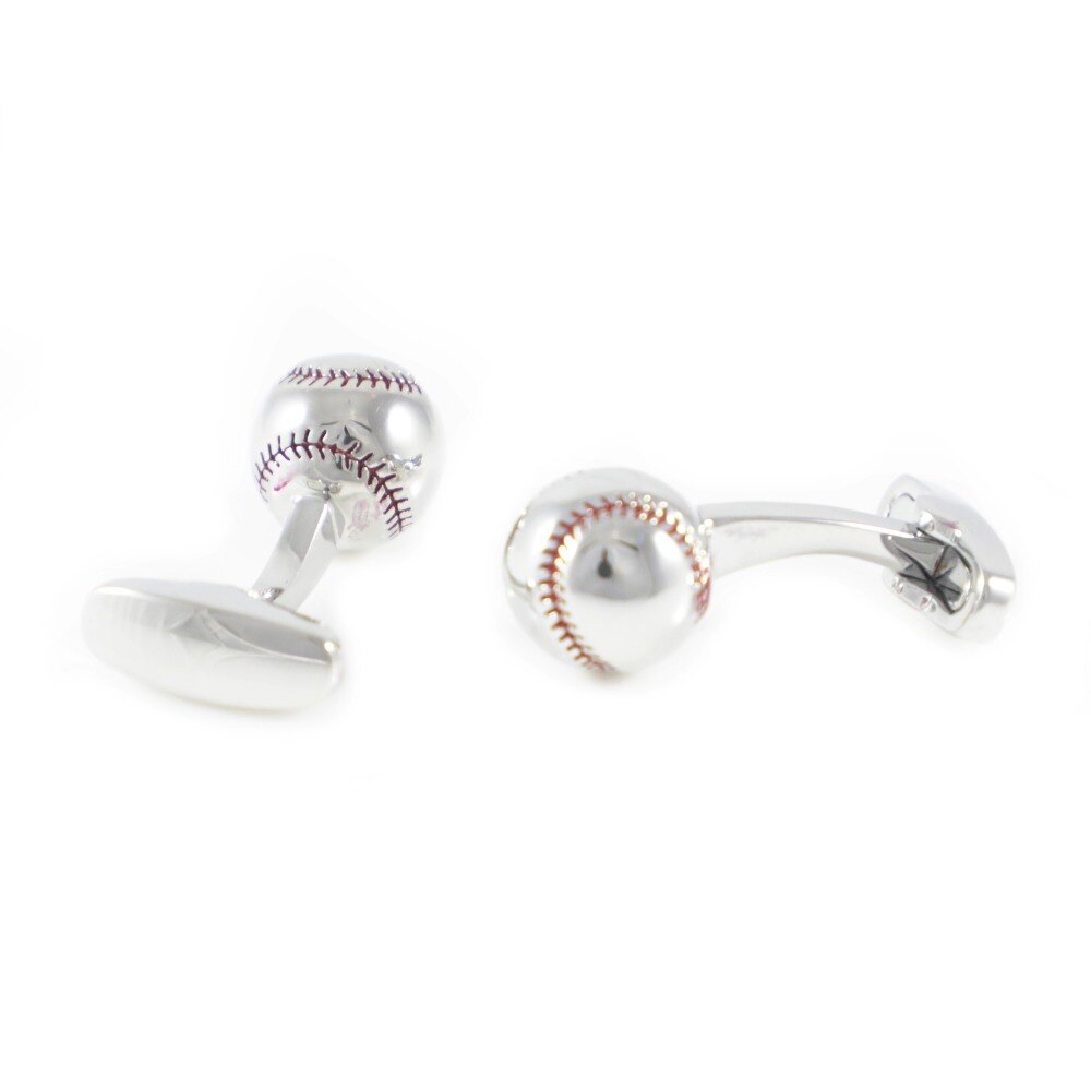 Botões de punho de beisebol esportes bola de beisebol manguito links dia dos pais aniversário presentes de casamento abotoaduras