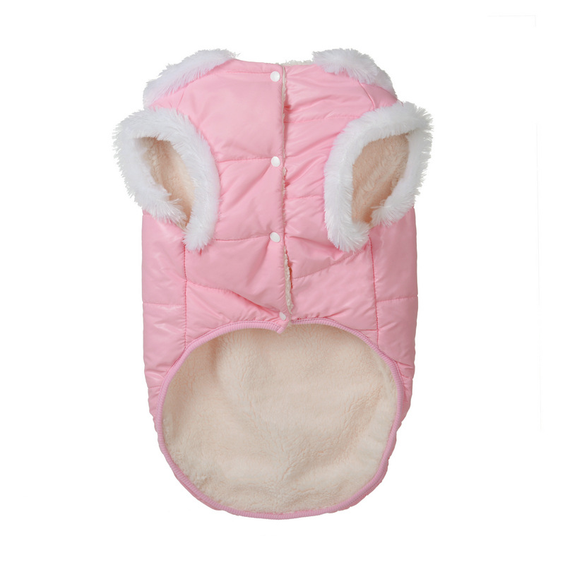 L-3XL Winter Dog Clothes Pet Dog Plus Velvet Warm Thickening Jacket Jumpsuit Puppy warm Parkas Padded coat For Medium Large Dog