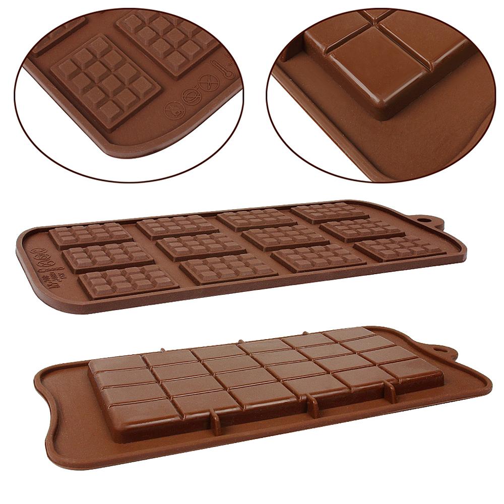 2 Pcs Silicone Chocolate Moulds,Not Easy To Stick Easy To Take Off Food Grade Chocolate Mold,Two Different Styles Of Brown Choco