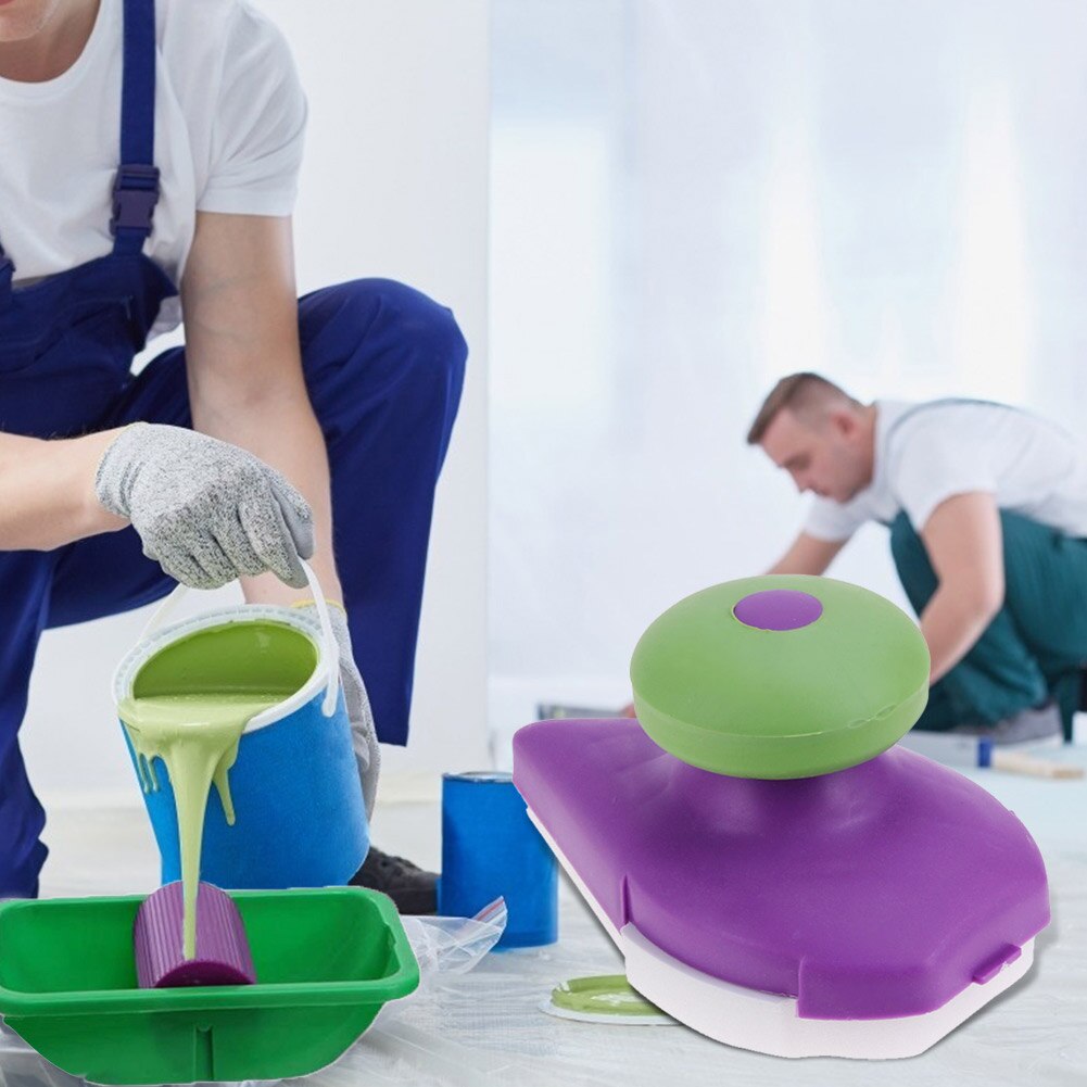 6pcs/Set Sponges Wall Paint Roller Tray Household Wall Painting Brush Paint Pad Point Paint Home Decoration Tool