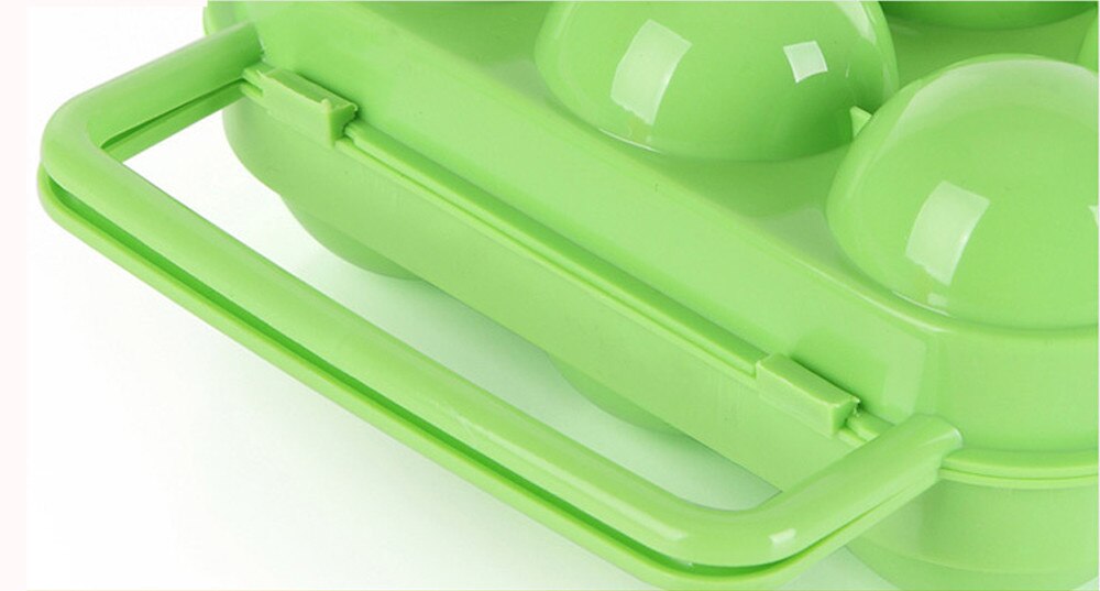 Plastic Effen Kleur Draagbare 6 Eieren Plastic Container Houder Vouwen Ei Opbergdoos Handvat Case keuken Sorage Doos Plastic