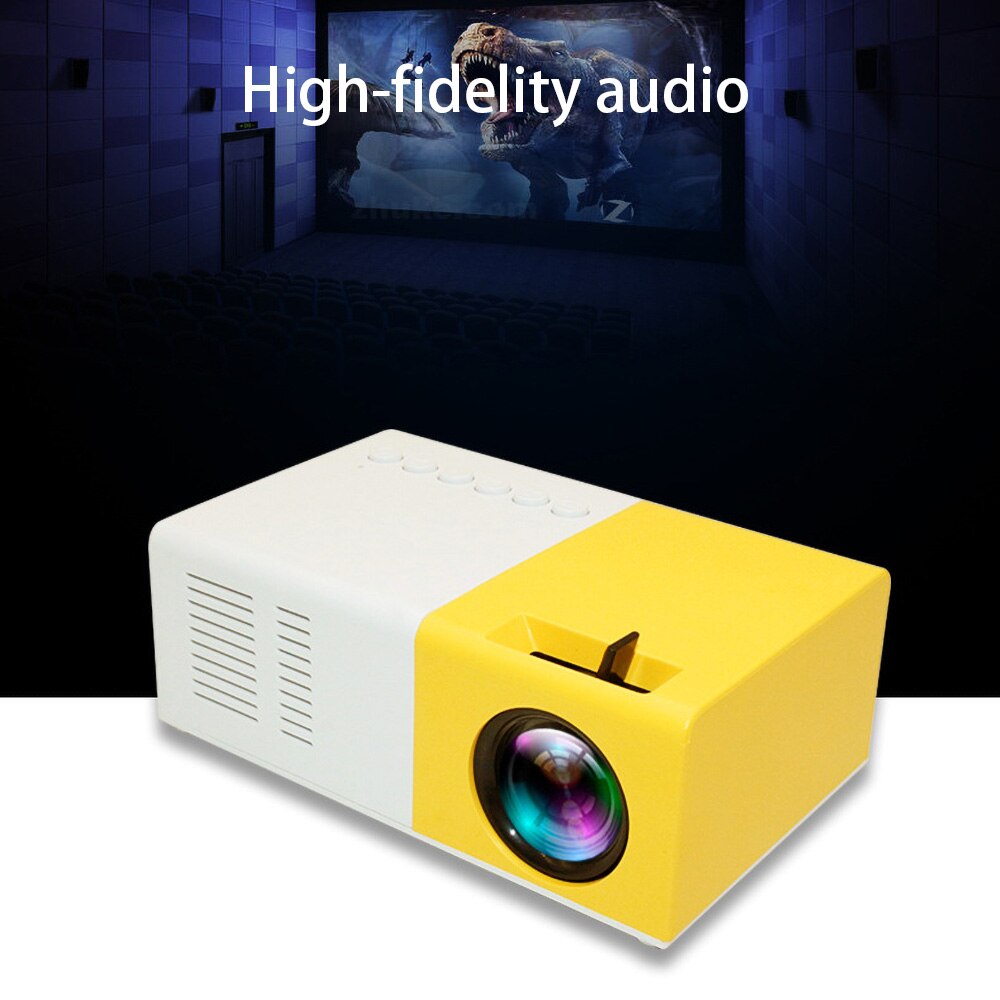 J9 Mini Projector Hd 1080P Mini Home Projector Voor Av Usb Micro Sd Card Usb Draagbare Pocket Beamer Pk YG-300