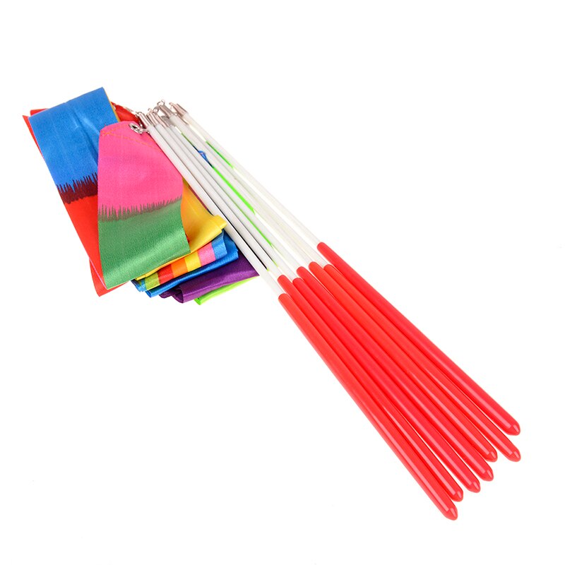 1/2/4M Danza Del Nastro Palestra di Ginnastica Ritmica Art Ginnastica Ballet Streamer Twirling Rod All'aperto Giochi di Sport per I Bambini Giocattoli