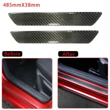 quot;911 Turbo S" Porsche 992 Plain Carbon Fiber Door Sills Trim Inserts