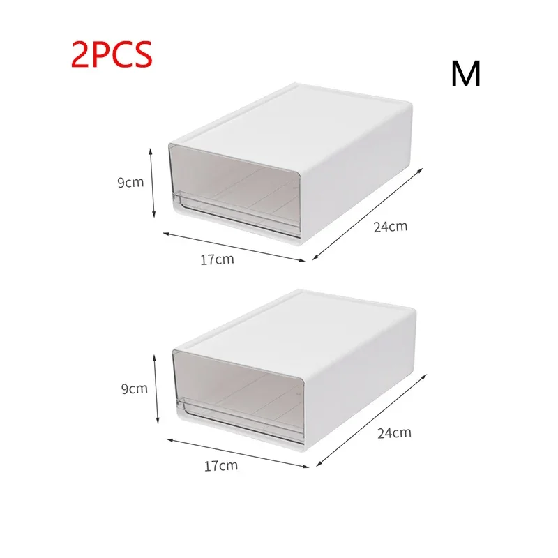 Storage Box Organizer Drawers Desktop Transparent Plastic Office File Storage Boxes Stackable Combination Organizer Cabinet: Pink