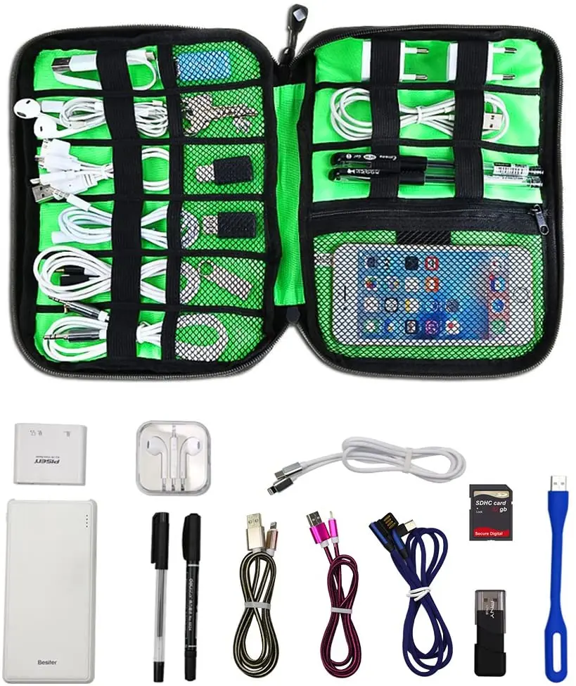 Gadget kabel organisator oppbevaringsveske reise elektronisk tilbehør kabel veske usb lader strømbank holder digital kit bag