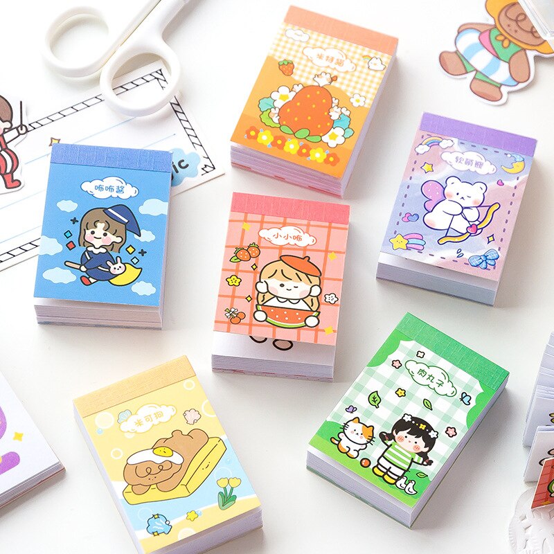 Mohammed 50 stuks kleine bonenboekenserie dagboek diy decoratie sticker scrapbooking schrijfwaren schoolbenodigdheden
