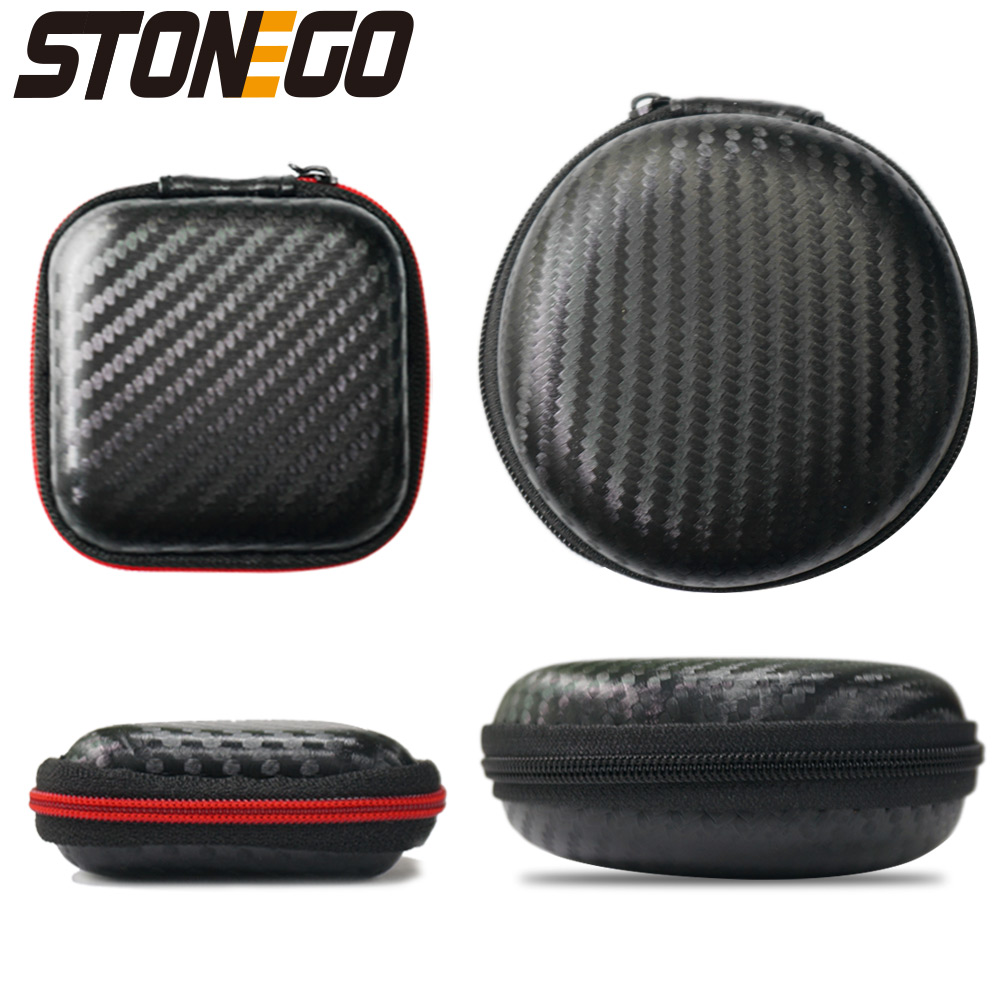 Stonego Kabel Organizer Opbergdoos Usb Hard Case Oortelefoon Sleutelhanger Zakken Waterdichte Sd-kaart Oordopjes Houder Box Ronde Vierkante