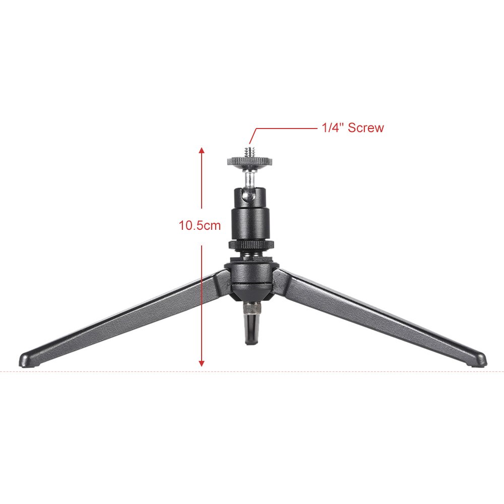 Mini Portable Aluminum Alloy Table Top Tripod with Swivel Ballhead for Smartphones Camera Mount Monopod Self-portrait Stick