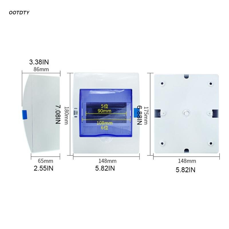 4-6 Ways Waterproof Distribution Box for Miniature Circuit Breaker Thickened