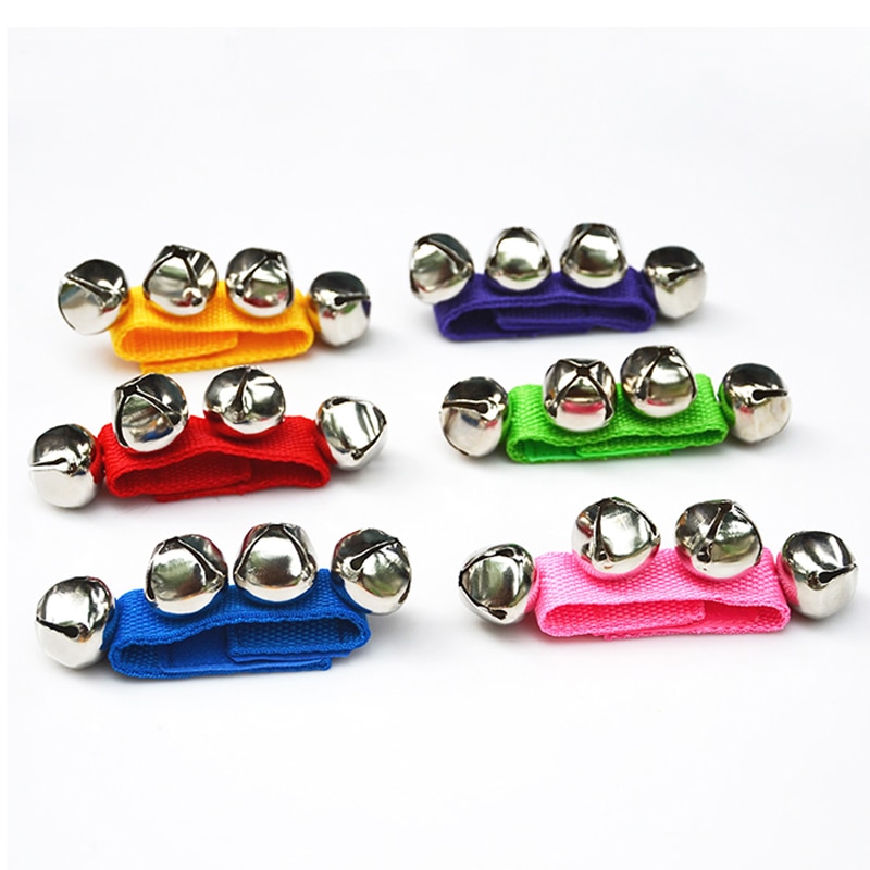 2Pcs Newborn Baby Rattle Toys Jingle Hand Bell Wrist Bracelet Developmental Toys For Kids Toddlers 0 6 12 13 24 Months