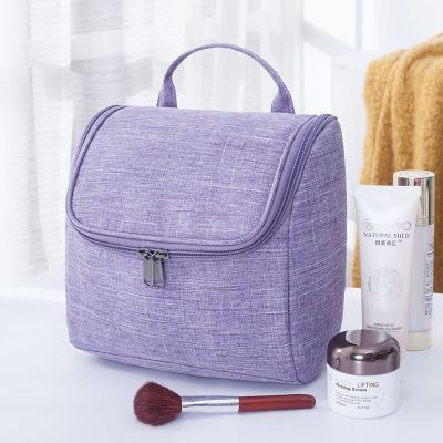 Neue Wasserdichte Männer Hängen Make-Up Tasche Oxford Reise Veranstalter Kosmetik Tasche für Frauen Necessaries Machen Up Fall Waschen Kulturbeutel: Purple C