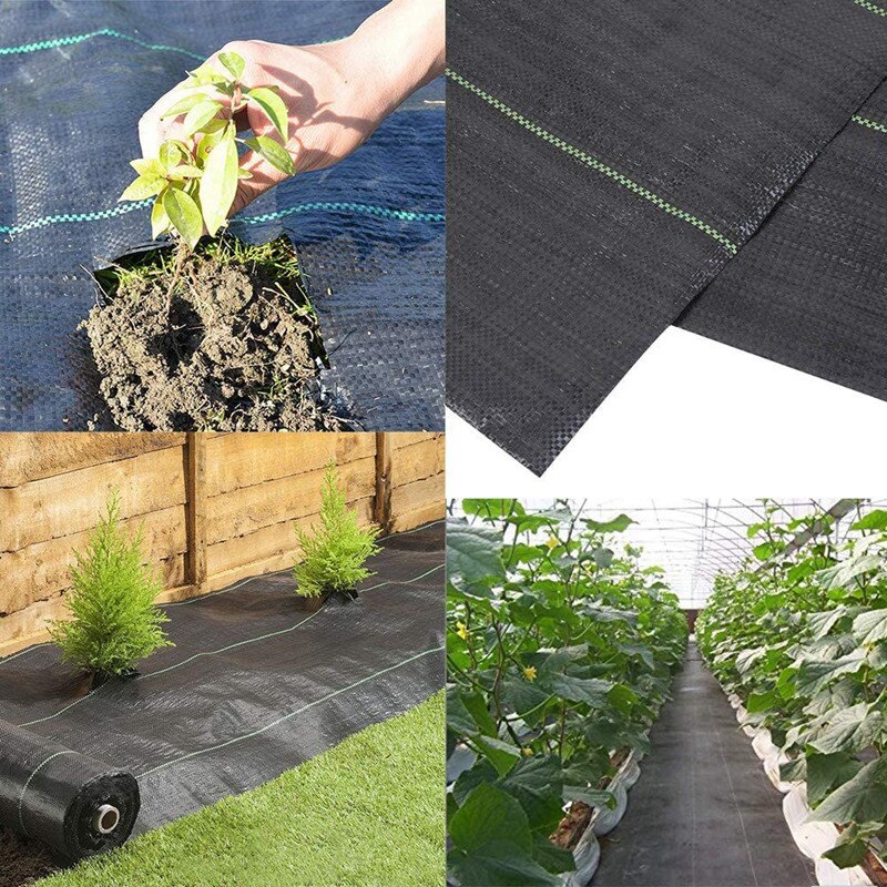 Heavy Duty Lined Weeding Control Fabric Landscaping Ground Cover Membrane 2X5M