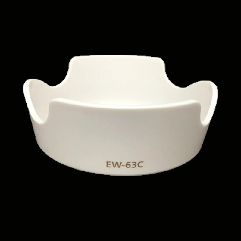 EW-63C EW63C Black/white Flower shape Lens Hood for canon EF-S 18-55mm f/3.5-5.6 IS STM