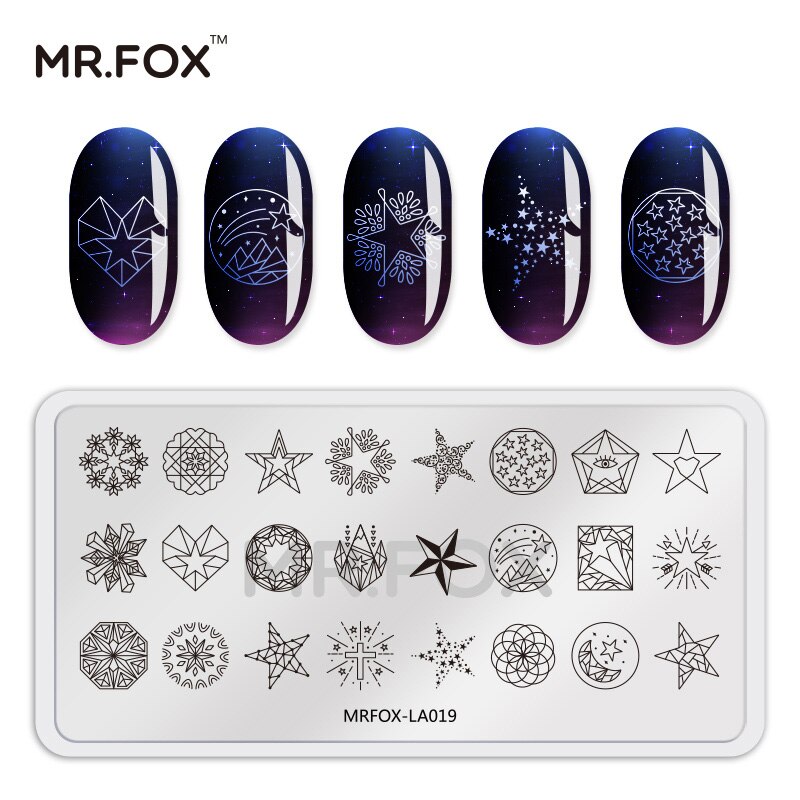 Mr Fox nail board geometry math 3d dier foto nail board foto nail board die tool: LA019