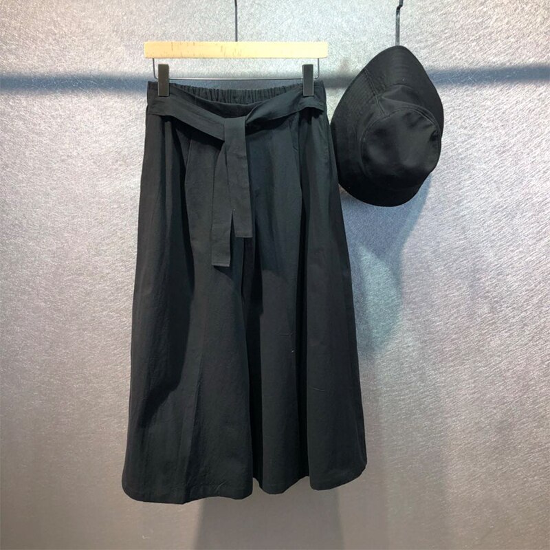 Yamamoto Wind persönlichkeit breite verlieren breite bein hosen herbst dunkel modisch männlich schwarz schlank -Trend culottes männlichen