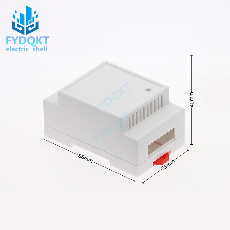 1PC Brand DIN Rail PLC Fire Detection Instrument Power switch Box/Rail Electrical Enclosure/4-05: 88x54x44mm Meters Shell