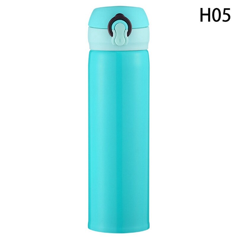 500ML 304 Stainless Steel Thermos Bottle Portable Office Business Vacuum Bottle Travel Drink Flask Water Bottle Home Thermocup: H05